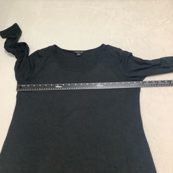 J. Jill Wearever Collection Black Midi Shift Dress Size Large - Picture 6 of 9